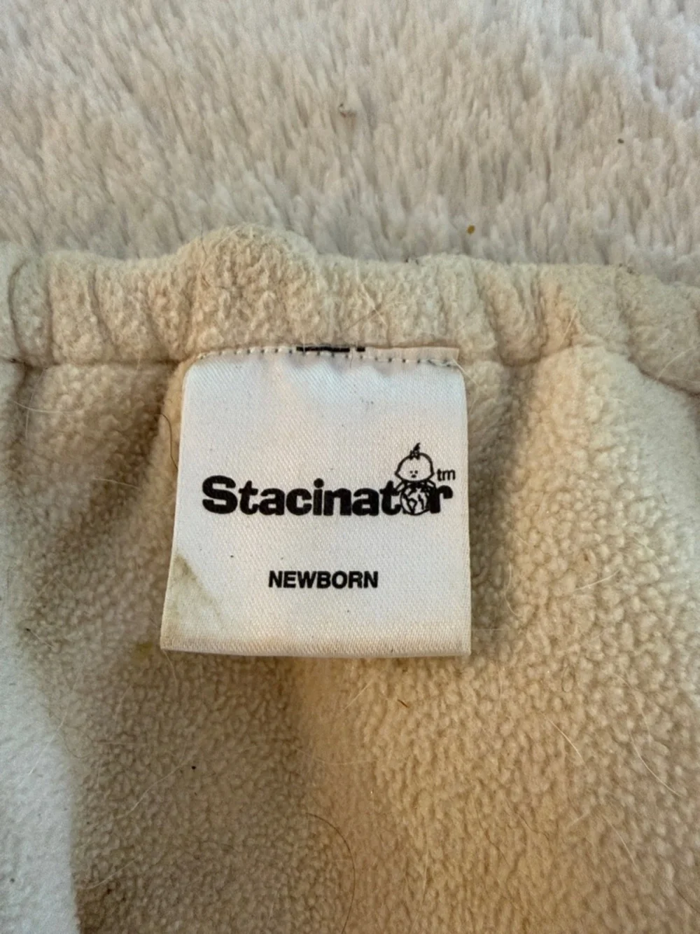 5/$25 Kids Adjustable Cloth Diaper Blue Moon & Star Fleece Cloth Snap Closure